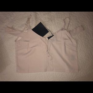 The Flirt Crop Top in Nude